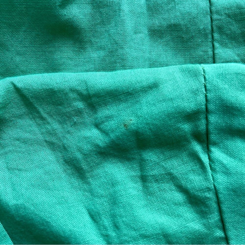 Victorian Green Ruffle Button-Up Top - Picture 5 of 5